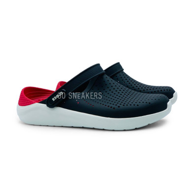 Crocs literide top black and red