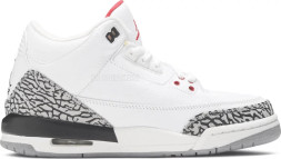 Женские кроссовки Nike Air Jordan 3 Retro GS &#039;White Cement&#039; 2011