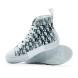 Женские кеды Dior High Top Logo White/Black