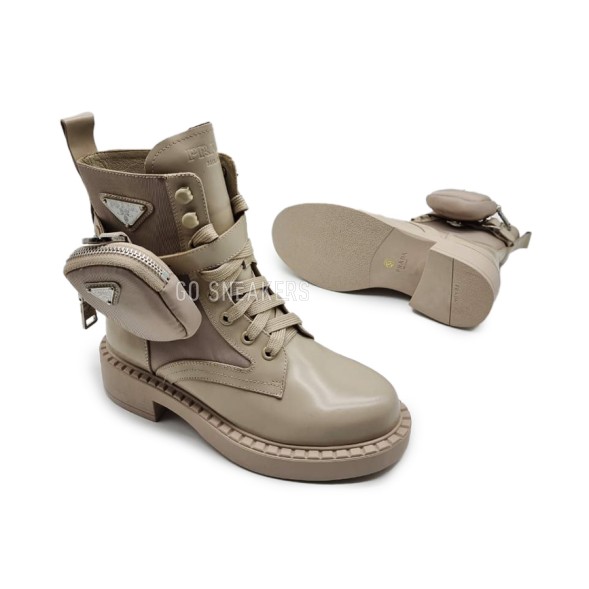 Унисекс кроссовки Prada Boots Leather Brown