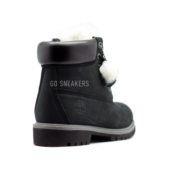Женские ботинки с мехом Timberland New Black