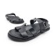 Унисекс сандалии Hermes Sandals Leather Black