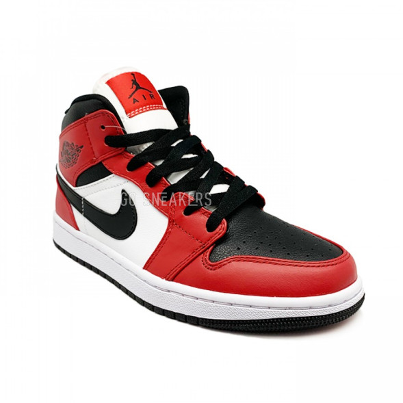 Женские кроссовки Nike Air Jordan 1 Mid Chicago Black Toe