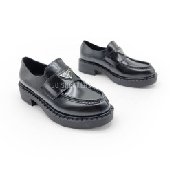 Prada Leather Loafers Black