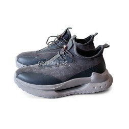 Moncler Sneakers Suede/Leather Grey