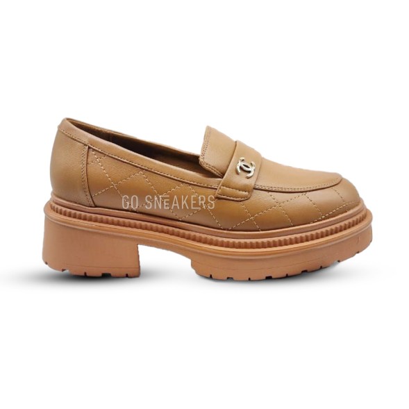 Женские лоферы Chanel Woman Loafers NP589 Brown