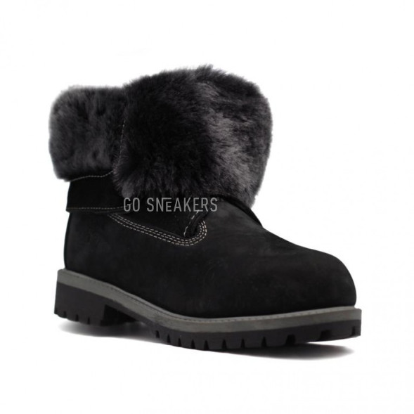 Женские ботинки с мехом Timberland Teddy Albina Black
