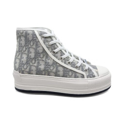 Dior Sneakers High Platform White/Grey