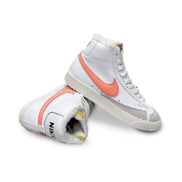 Женские зимние кроссовки Nike Blazer Mid &amp;#039;77 GS &amp;#039;White Safety Orange&amp;#039;