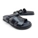 Унисекс сандалии Hermes Flip-flops Leather Glossy Black