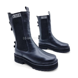 Fendi Winter Leather Black/White