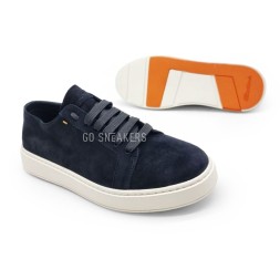 Santoni Man Sneakers Suede Black