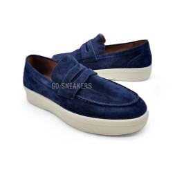 Loro Piana Mocassins Suede Navy