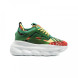 Женские кроссовки Versace Chain Reaction Green Multicolor Print