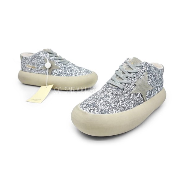 Унисекс зимние кроссовки Golden Goose Superstar Winter Silver Glitter