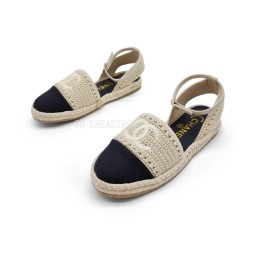 Chanel Flats Textile Sand