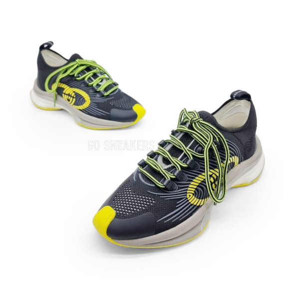 Женские кроссовки Gucci Run Sneaker Black/Yellow