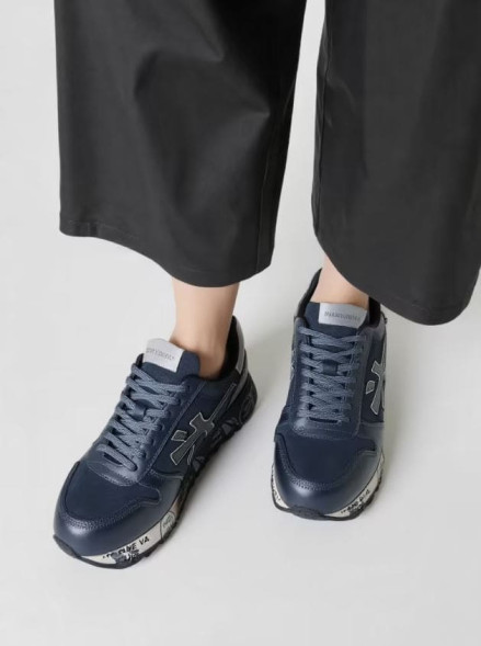Унисекс кроссовки Premiata 483 Suede/Leather Black/Grey