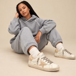 Golden Goose Super-Star Winter White Deluxe Brand Shearling