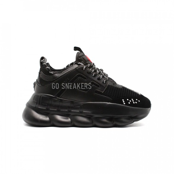 Мужские кроссовки Versace Chain Reaction Total Black