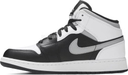 Женские кроссовки Nike Air Jordan 1 Mid GS 'White Shadow'