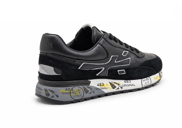 Унисекс кроссовки Premiata 483 Leather/Suede Grey/Black