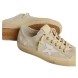 Женские кеды Golden Goose V-Star in Ice-Gray Suede with White Star and Floral Embroidery