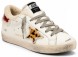 Женские зимние кеды Golden Goose Super-Star Winter White Shearling Leopard Star