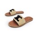 Женские шлепки Celine Flip-flops Textile Beige