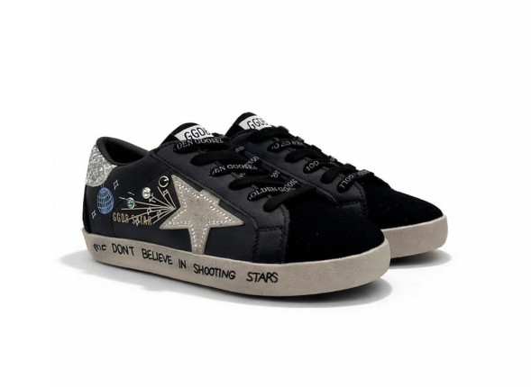 Женские кеды Golden Goose Super Star Black Music