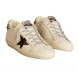 Женские кеды Golden Goose Superstar Black Star and Zebra Print Heel Tab