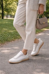 Alexander McQueen EC1 Suede Low top Casual Shoes Women’s White