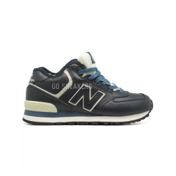 New Balance 574 High-top Navy Leather