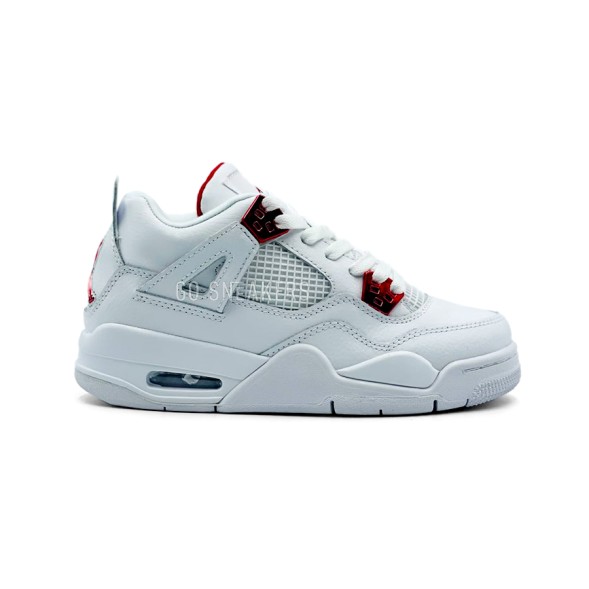 Унисекс кроссовки Nike Air Jordan 4 Retro White/Red