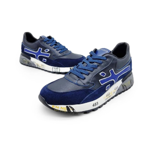 Унисекс кроссовки Premiata 483 Leather/Suede Black/Navy