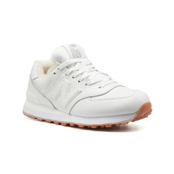 New Balance 574 White Leather