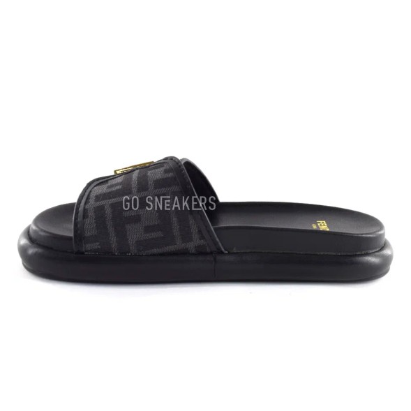 Женские шлёпанцы Fendi Slippers Black