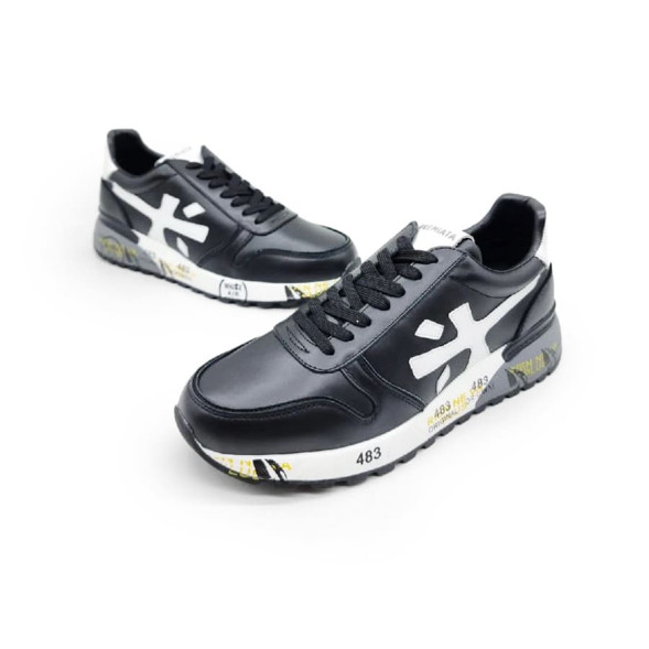 Унисекс кроссовки Premiata 483 Leather Black/White