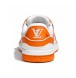 Женские кроссовки Louis Vuitton Trainer Maxi Skateboard Shoes Low-Top White/Orange