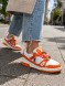 Женские кроссовки Louis Vuitton Trainer Maxi Skateboard Shoes Low-Top White/Orange