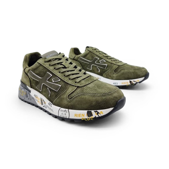 Унисекс кроссовки Premiata 483 Suede Air Khaki