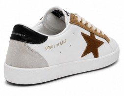 Golden Goose Ball Star White/Brown Suede Star