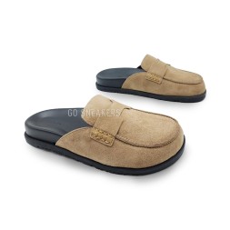 Hermes Sabo Suede Light Brown