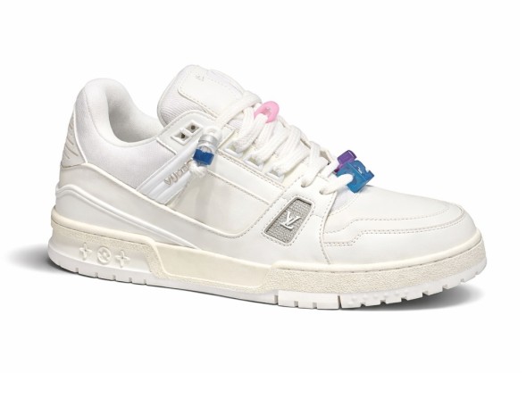 Женские кроссовки Louis Vuitton Trainer Maxi Skateboard Shoes Low-Top White