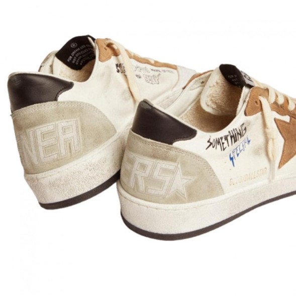 Унисекс кеды Golden Goose Ball Star Something Specia with Brown Star and Black Heel Tab