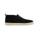 Мужские ботинки Loro Piana Freetime Lace Up Sneakers Black Suede