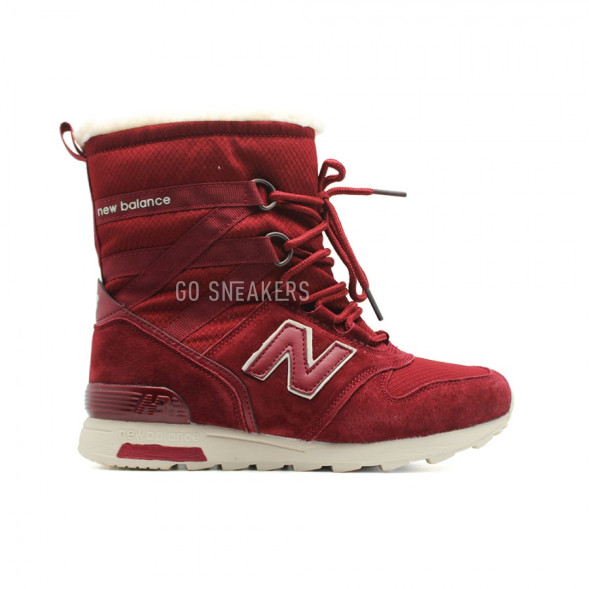 Женские зимние дутики New Balance Bordeaux