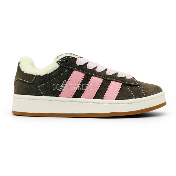 Женские зимние кроссовки Adidas Campus 00s Winter Brown/Pink Women