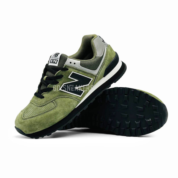Мужские кроссовки New Balance 574 Suede Man Swam/Black