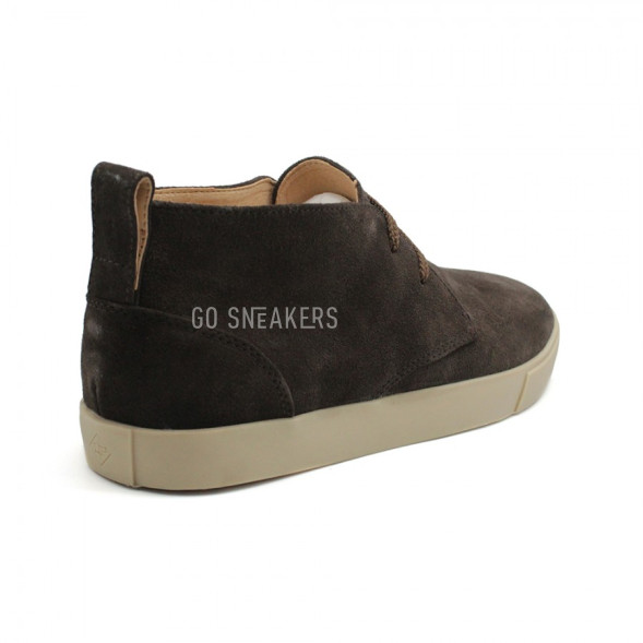 Мужские ботинки Loro Piana Freetime Lace Up Sneakers Chocolate Suede